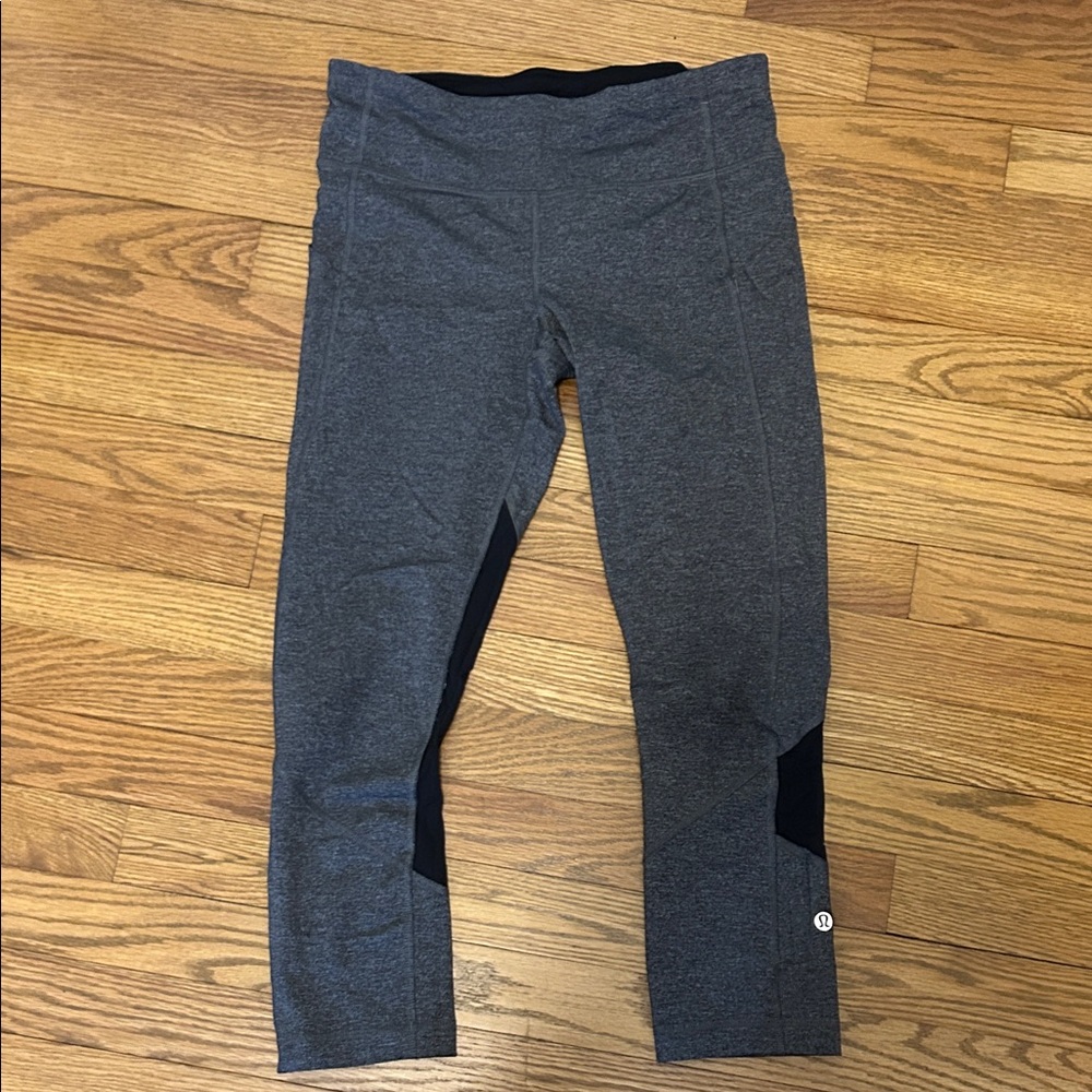Lululemon Athletica Charcoal and Black Leggings